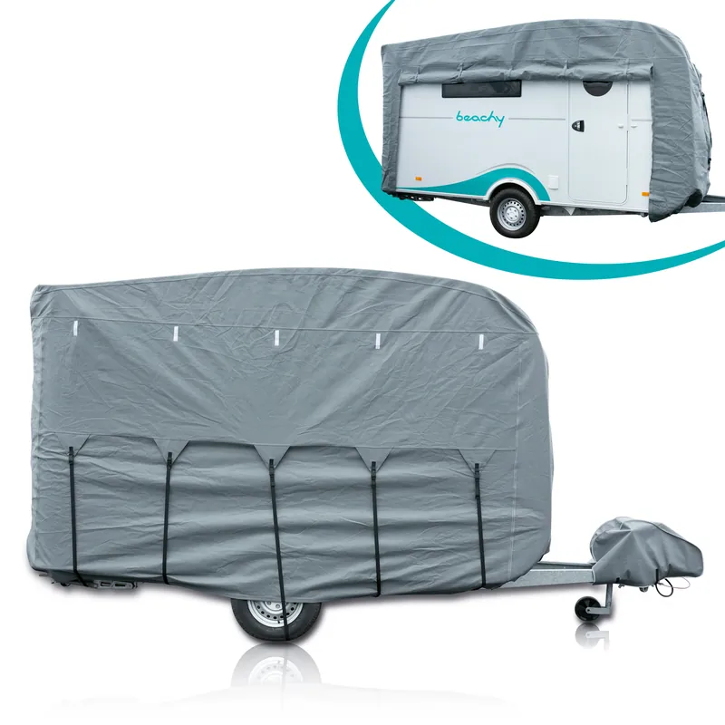 2nd Chance - your GEAR Naro M Wohnwagenabdeckung für Hobby beachy 360, 4-lagige Premium Wohnwagen Schutzhülle (71522) | Extra-Rabatt