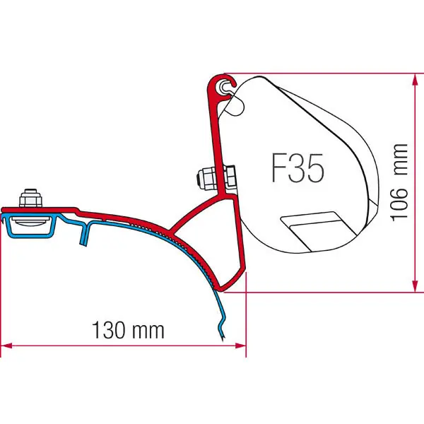Fiamma Adapter F35 VWT5 Multivan / Transporter | Premium