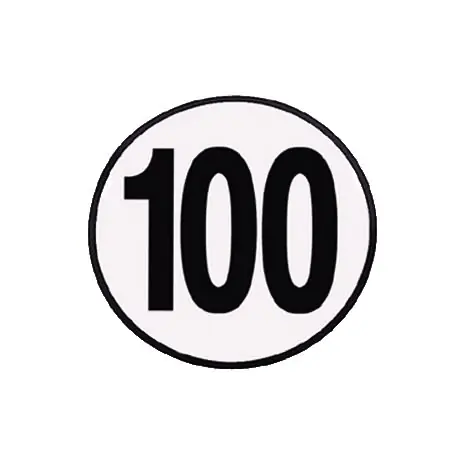 menbaa Geschwindigkeitsbegrenzungsschild 100 km/h | Preisknaller