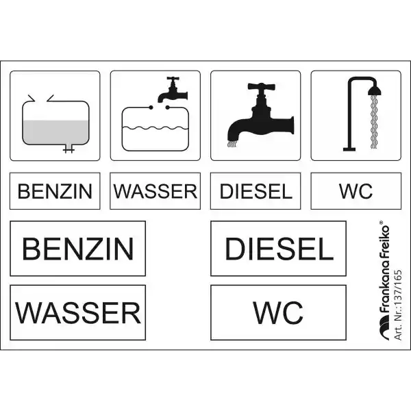 Hinweisschilder-Set selbstklebend - Herstellerpreis