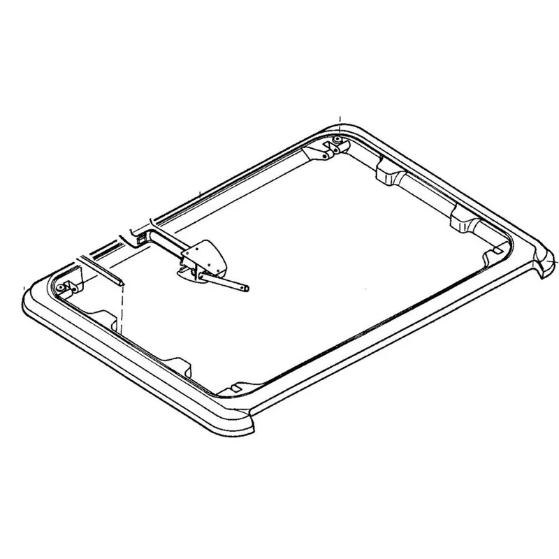 Dometic Heki 1 Grundrahmen kompl., ohne Zwangsentlüftung u. Glas - grau - Angebot