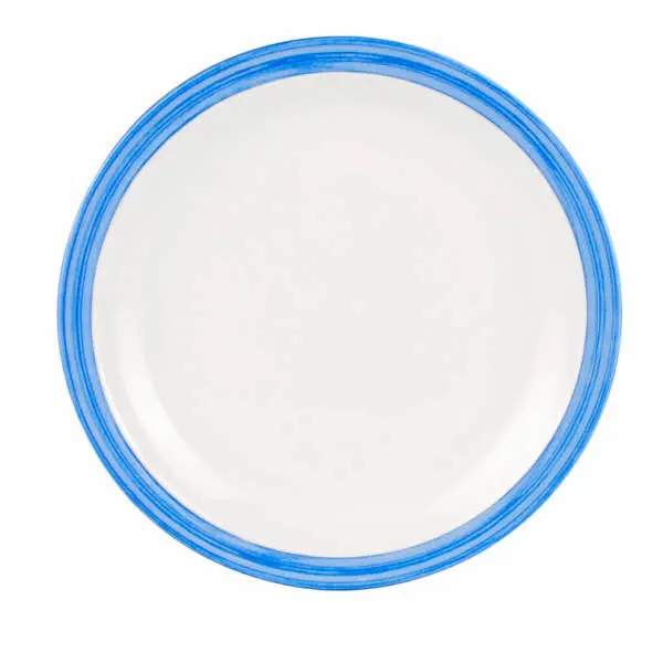 Extra-Rabatt - Waca Teller flach Melamingeschirr Bistro blau
