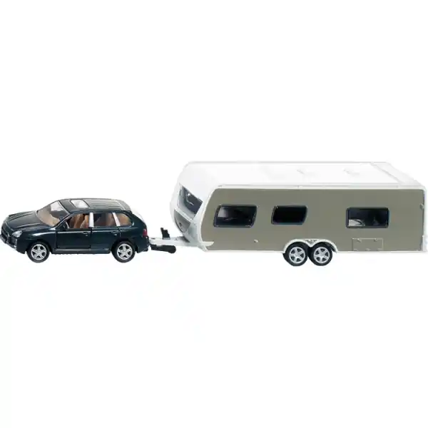 Neu | Geländewagen mit Wohnwagen, 22cm