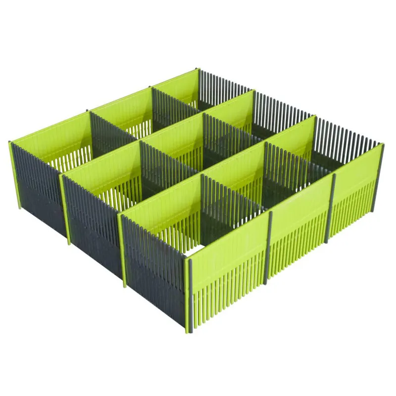 Nur solange der Vorrat reicht - Purvario Stauleiste 100 MAXXI 8-tlg., lime-dunkelgrau