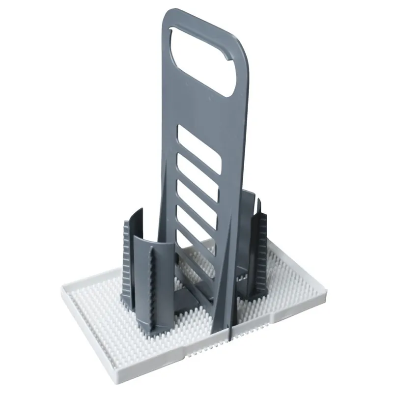 Purvario Flaschenhalter Multi Tray OELE hellgrau-dunkelgrau | Meistverkauft