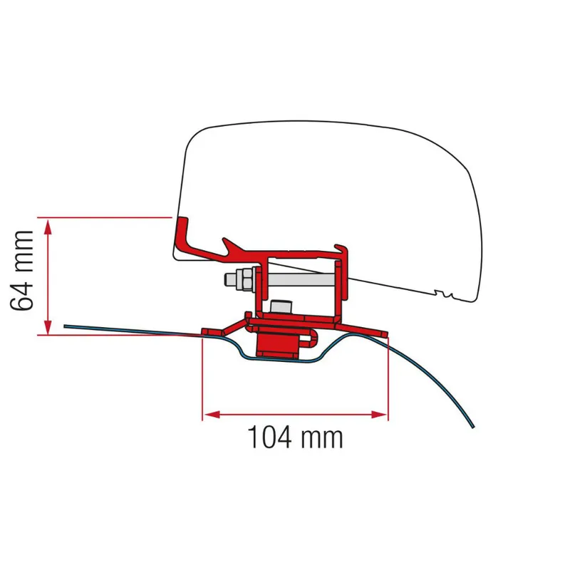 Einfach bestellen - Fiamma Adapter PSA F40 Van