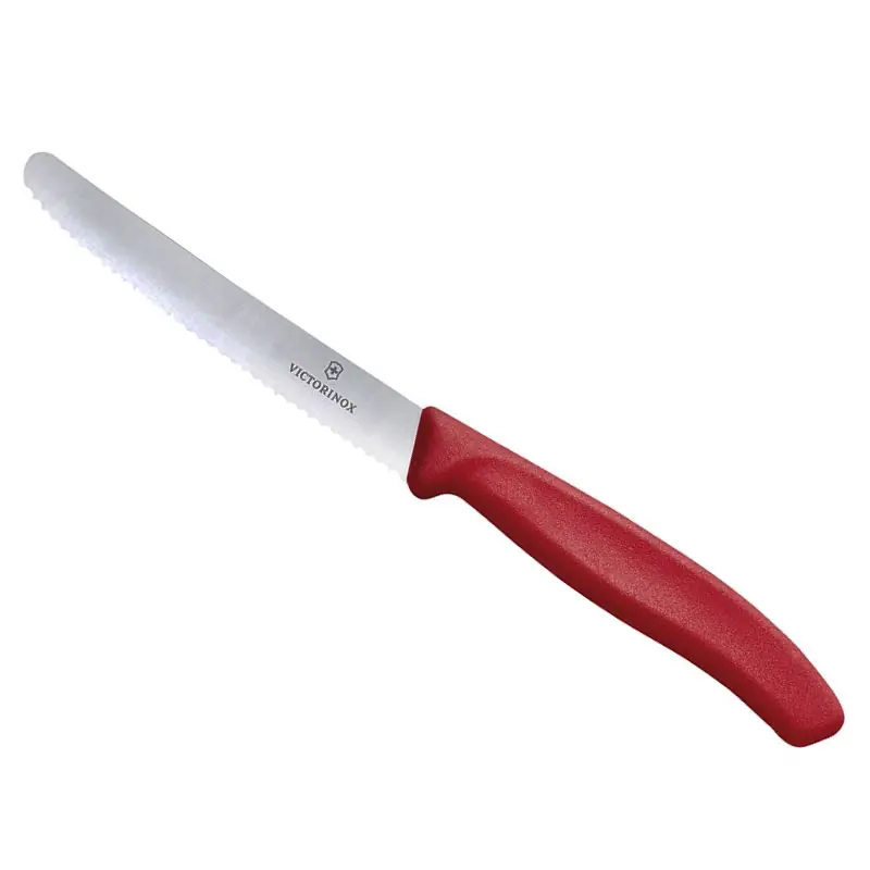 Sale | Victorinox Obst- und Gemüsemesser SwissClassic Wellenschliff, rot
