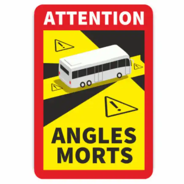 menbaa Aufkleber Toter Winkel Angles Morts, 3erSet | Preisvorteil
