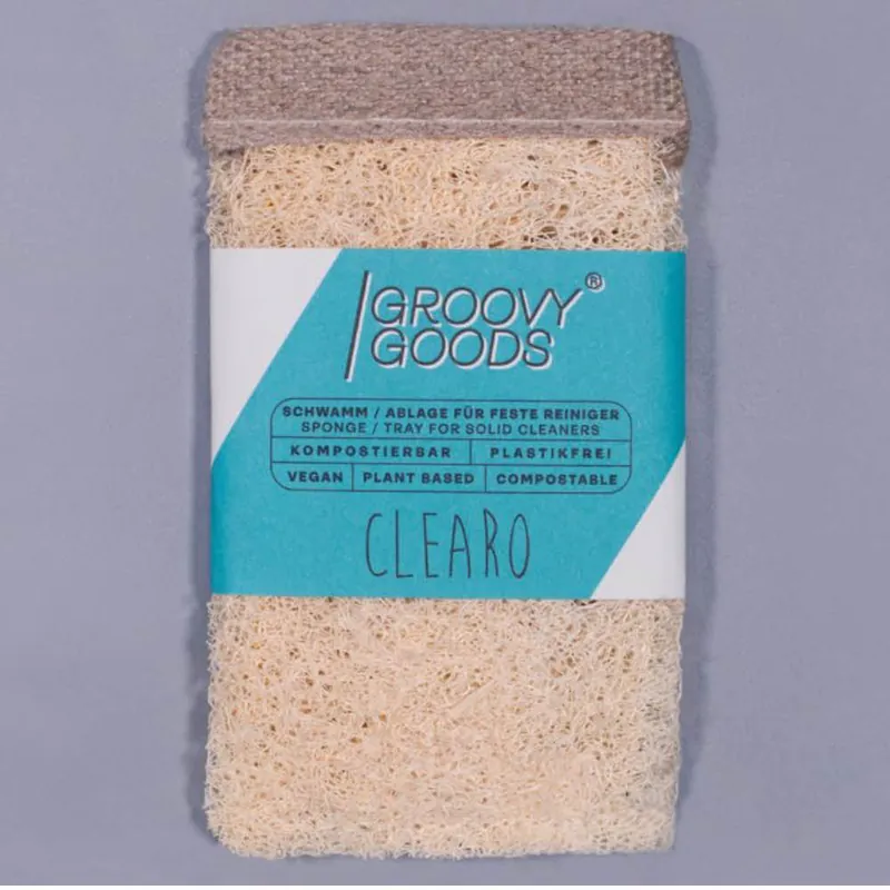 Einfache Rückgabe - Groovy Goods Clearo-Luffa 2in1, Schwamm/Ablage für feste Reiniger