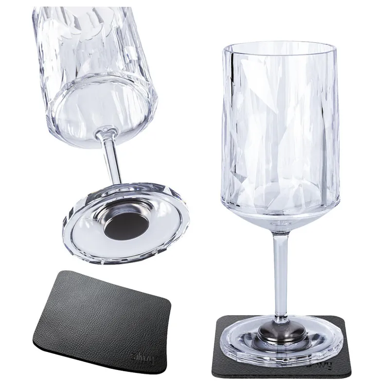 Ausverkauf - Silwy Magnet-Kunststoffgläser Wein 200 ml, 2er-Set
