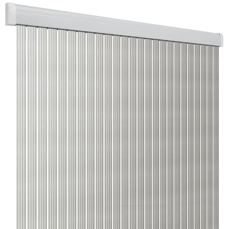 Jetzt sparen - Arisol Türvorhang Band Lux weiß/silber 60 x 190 cm