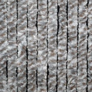 Direkt vom Hersteller - Arisol Superflausch Türvorhang weiß/silber/braun 100 x 205 cm