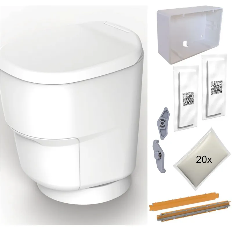 Extra-Rabatt - Clesana Toilette C1 mit Rundsockel - Komplettset