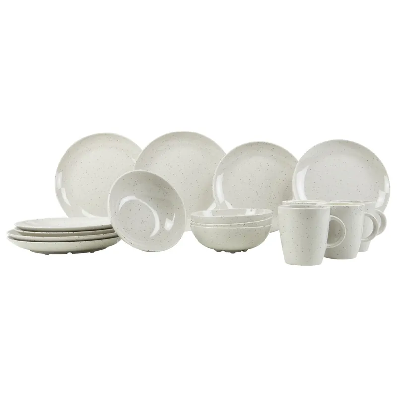 Gimex Geschirrset Solid Line 16-teilig, beige - Deal