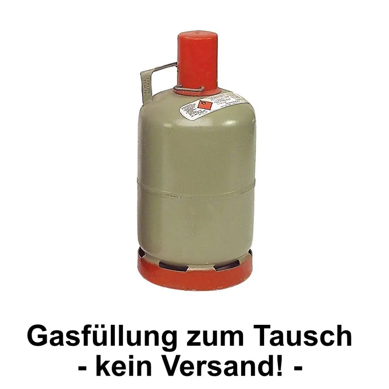 Gasfüllung 5 kg Stahl Gasflasche -nur Click&Collect | Geprüfte Qualität