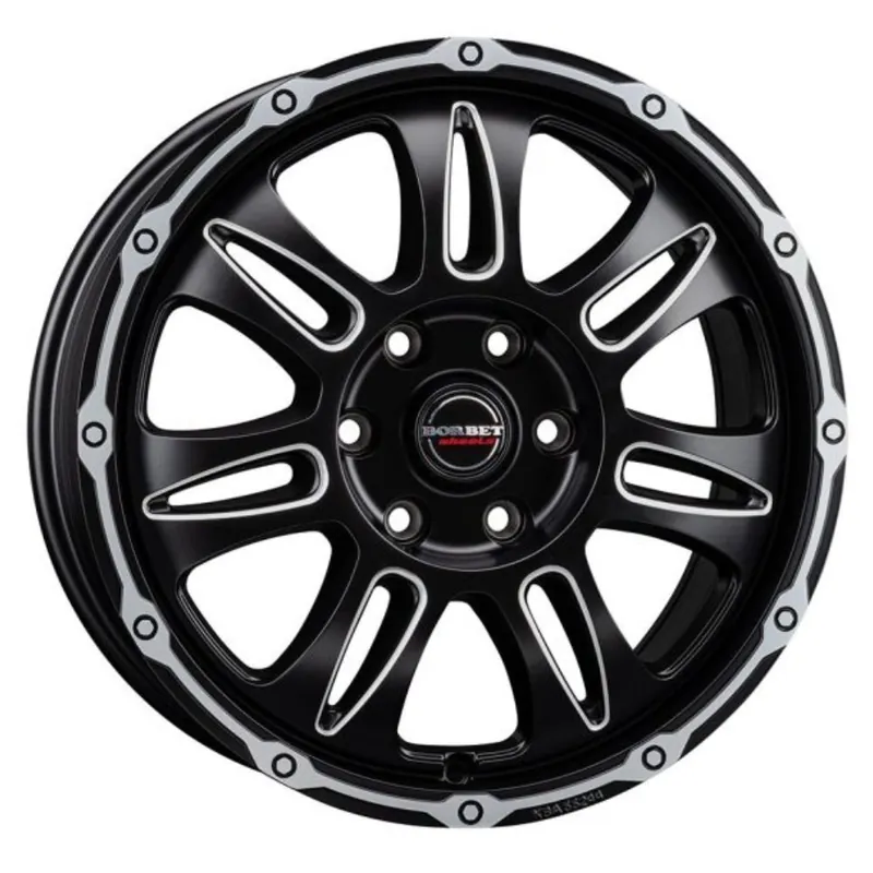 Borbet Alufelge CW8, 8x18 Zoll,Sprinter ab Bj. 06,black rim window polished matt - Neue Ware
