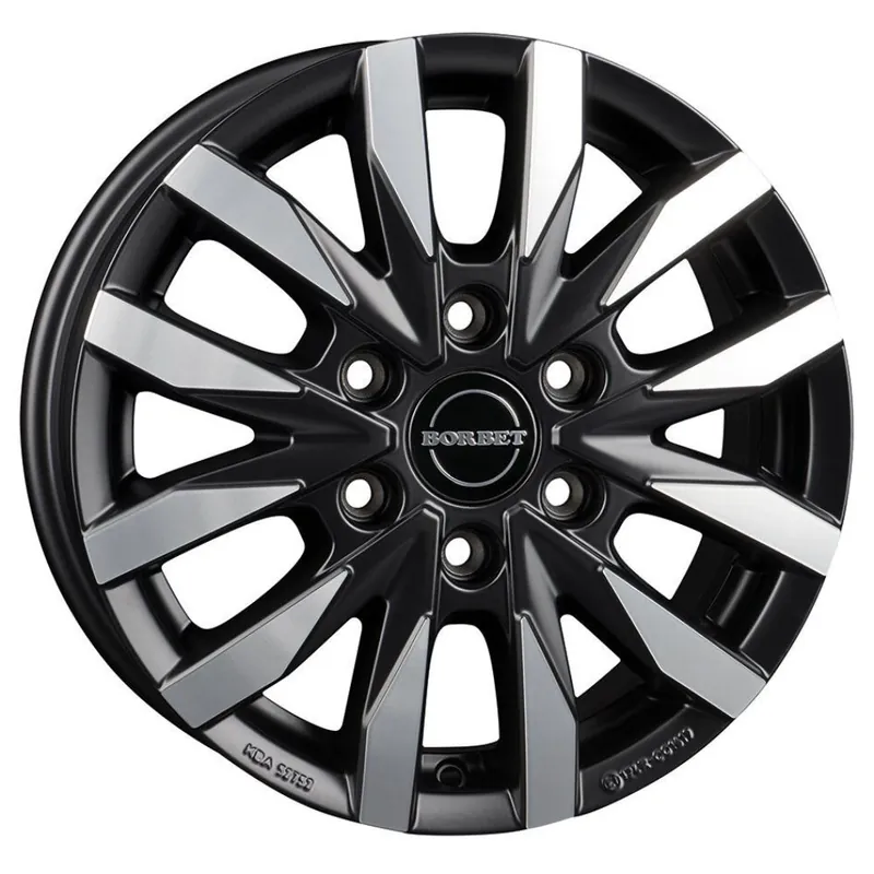 Preisvorteil | Borbet Alufelge CW6, 16 Zoll, Front/Heck/black polished matt