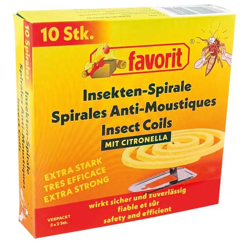 Neu im Sortiment - Favorit Moskitospirale Extrastark 10er Pack