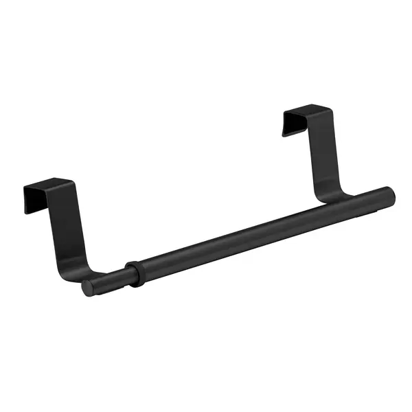 Wenko Tür-Handtuchstange Edelstahl Teleskop 35 cm Farbe schwarz - Neu gelistet
