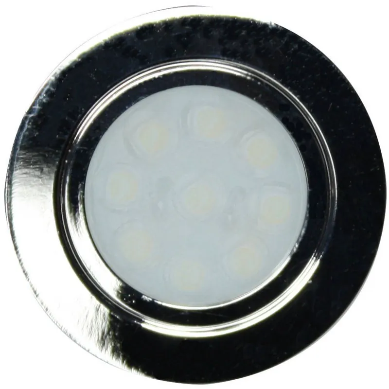Sonderpreis - Dimatec Mini-Einbauspot Diffusor, 4,5 cm, 9 LEDs - chrom