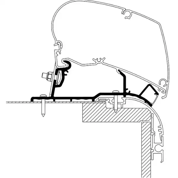 Preiswert - Thule Markisenadapter Dach Caravan Roof Top Adapter LED, 600 cm