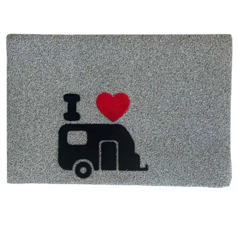 Gunselmann Fußmatte Green Flock grau, Wohnwagen 40 x 60 cm - Nur noch wenige