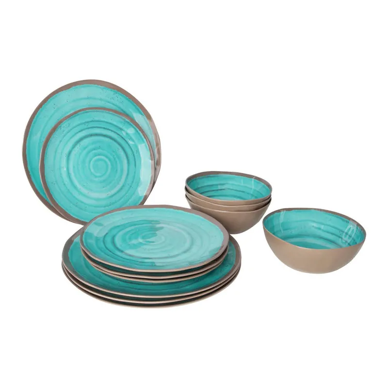 Direkt bestellen - bo-camp Geschirrset Halo, 12-teilig, Aqua