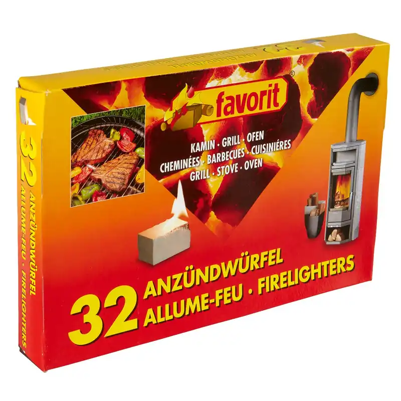 Grill- und Kaminanzünder, Anzündwürfel 32 Stück - Meistverkauft