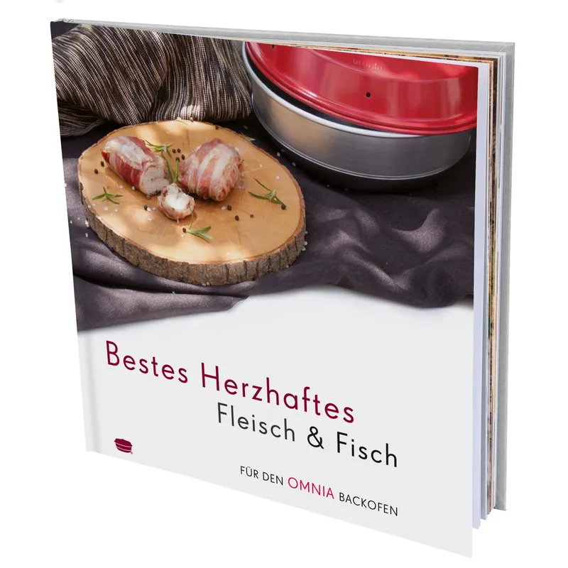 Kochbuch "Bestes Herzhaftes Fleisch & Fisch" Rezepte für den Omnia Backofen - Sehr gut bewertet