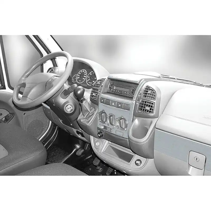 Hammerpreis | Armaturenbrett-Veredelung Aluminium, 9-teilig, für Fiat Ducato ab Bj. 04/2006