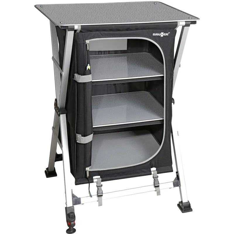 Bestellbar - Campingschrank, schwarz, Azabache LS Cross Square