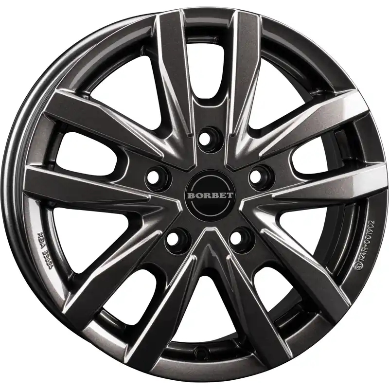 Aluminiumfelge CW5 für Fiat Ducato mit Heavy-Chassis, 1400 kg, mistral anthracite glossy, 6 x 16" | Neuheit