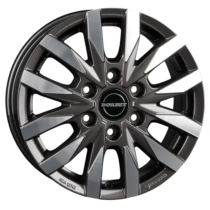 Neu eingetroffen | Aluminiumfelge CW6, MB Sprinter, Front-/Heck Antrieb, mistral anthracite polished glossy, 6,5 x 16"