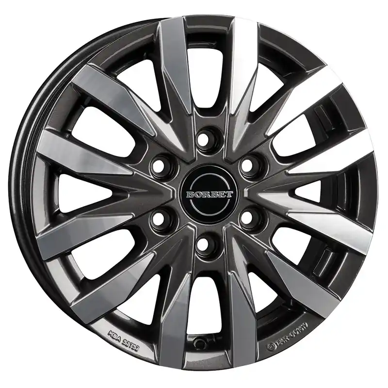 Meistverkauft | Aluminiumfelge CW6, MB Sprinter mit Allrad, 1350 kg, mistral anthracite polished glossy, 6,5 x 16"