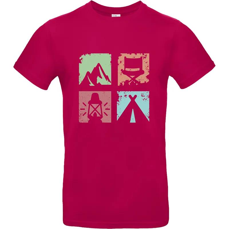 Kostenlose Rückgabe | T-Shirt Vanlife 1, Fuchsia, Größe XL
