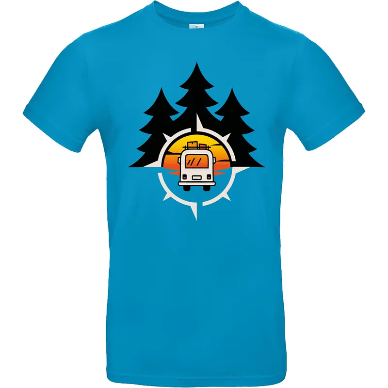 Abverkauf | T-Shirt Vanlife 2, Hawaii Blau, Größe M