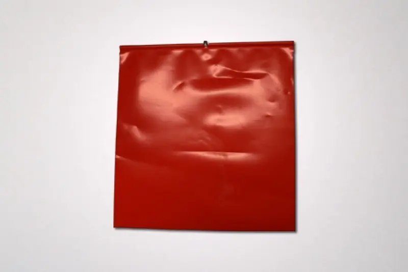 Premium-Qualität | Warnflagge, Fahne, PVC, rot, 30 x 30 cm