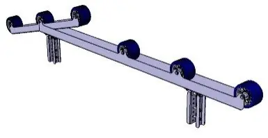 1 X Rollenauflage für JetSki, Schlauchboot Trailer, 2.350x95x150mm, Rahmen 40x40mm | Verfügbar