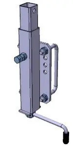 Jetzt erhältlich - Kurbelstütze passend für Rahmen 120 x 40 mm inkl. Montagematerial