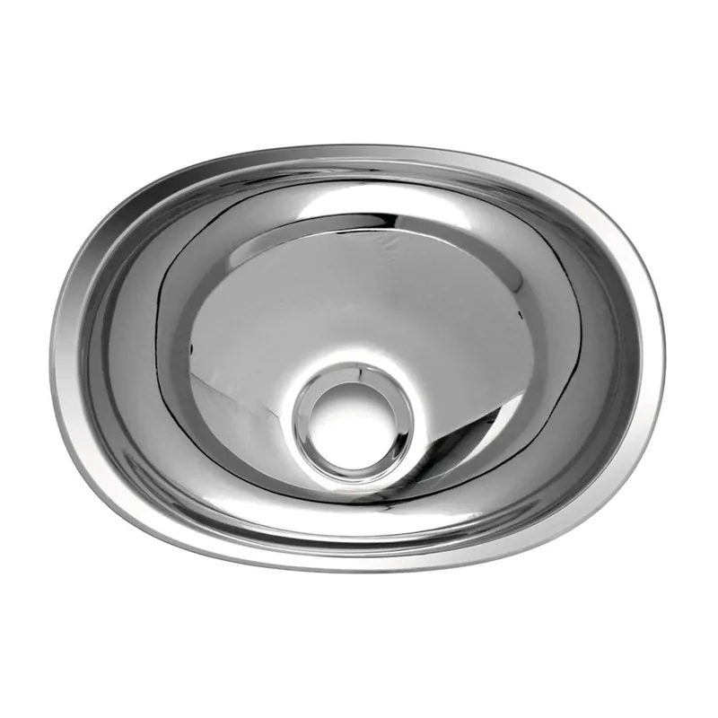 Camping Spüle oval Edelstahl Einbauspüle Spülbecken Waschbecken für Wohnmobil | Schnäppchen