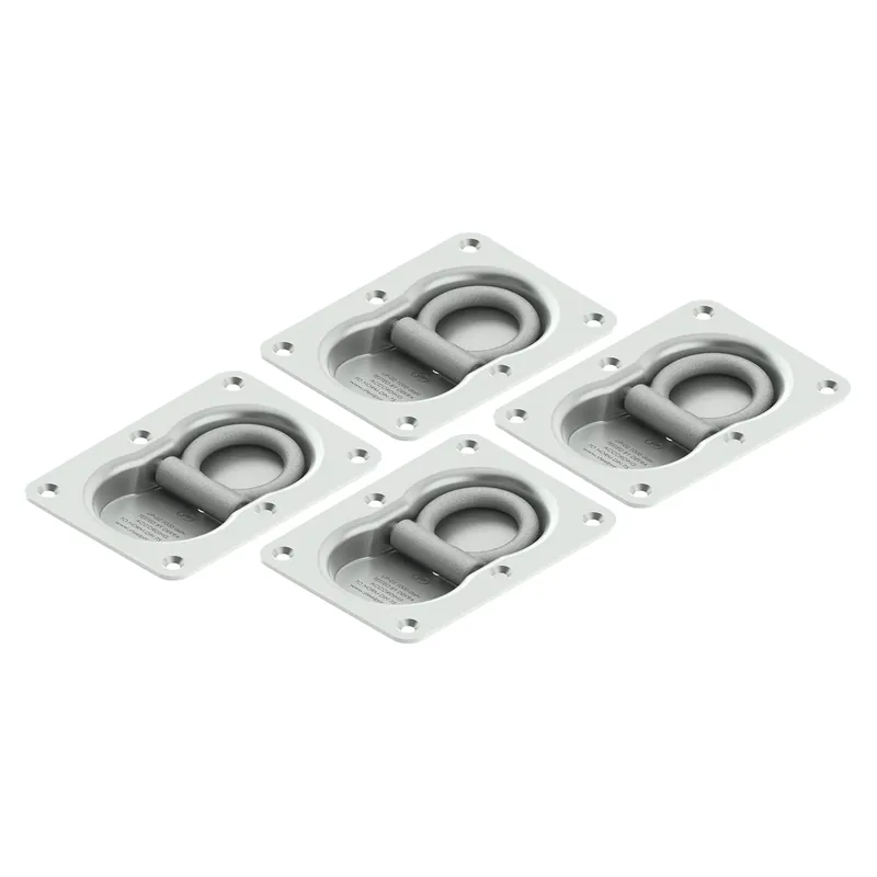 4er Set SPP UP-02 Zurrmulde zweifach – , 1000 daN (1000 kg) Zugkraft - Geprüfte Qualität