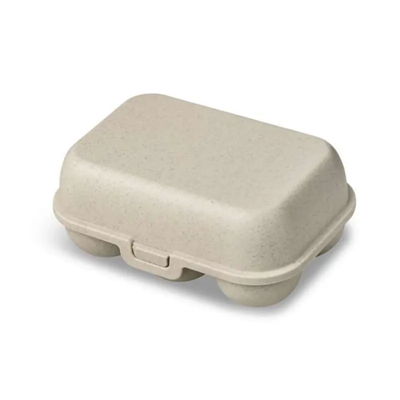 Koziol EGGS TO GO Eierbox für 6 Eier - 100% organic, Stapelbar, Beige, Camping - Werkspreis