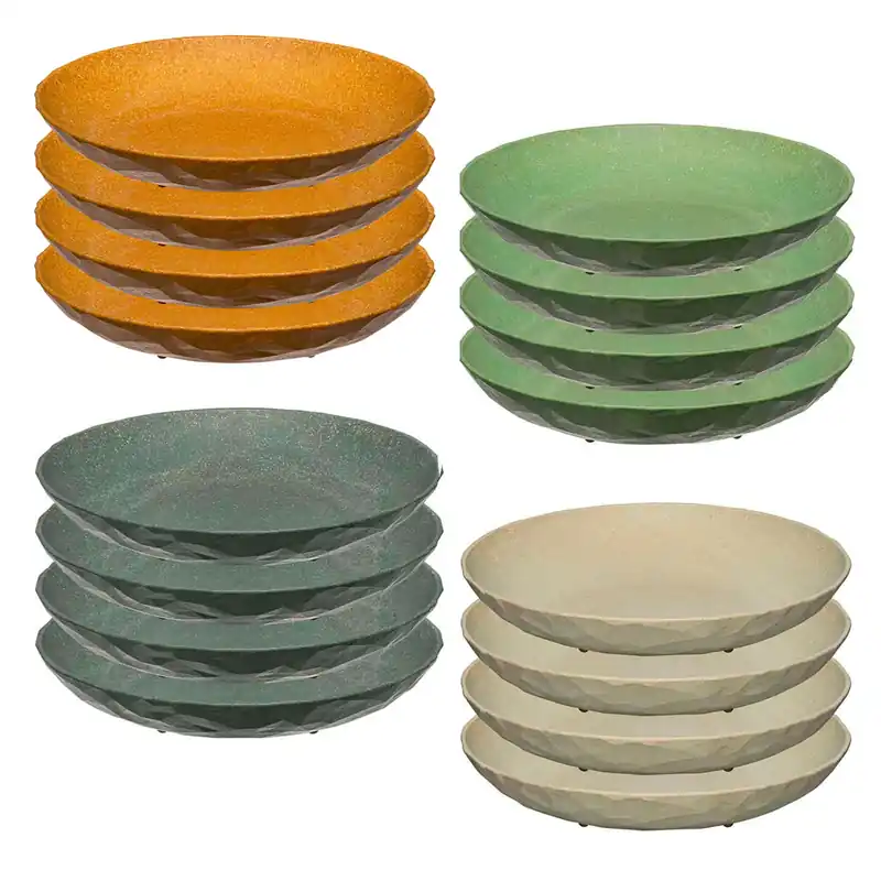 Jetzt sichern | 4x Koziol tiefe Teller 22cm Campinggeschirr Set 100% organic Suppenteller