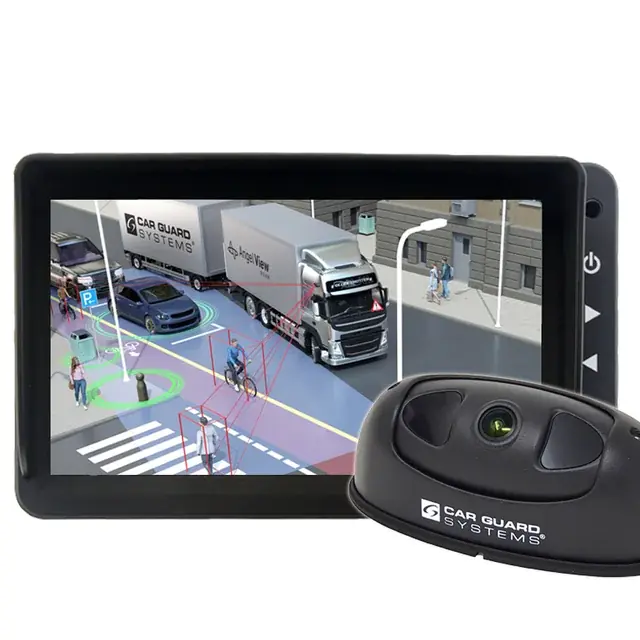 Begrenztes Angebot | Abbiegeassistent CAR GUARD RAV-KI-Kamera Set Personenerkennung Monitor RAV MO-7HD