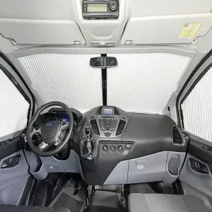 REMIfront IV Frontscheiben Verdunkelung Sichtpaket 2/3 passend für Ford Transit Custom V362 ab 2018 Farbe grau | Premium