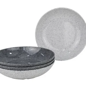 Suppenteller Melamin gimex Solid Line Granite 4-tlg. Set | Top-Qualität