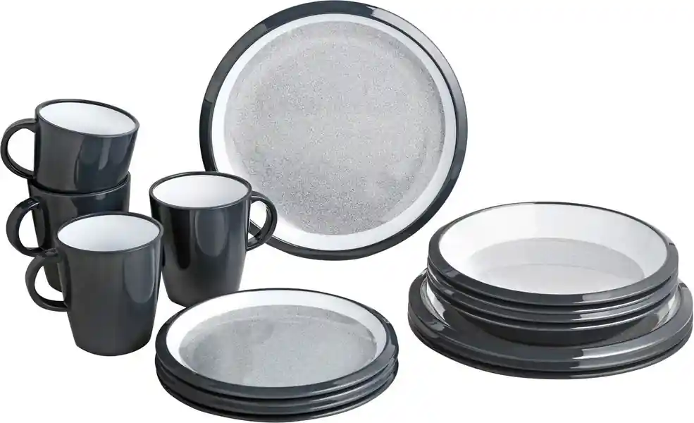 Premium-Qualität - Brunner Geschirr-Set Granyte 16 tlg.