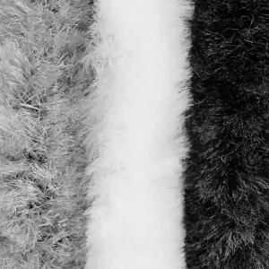 Abverkauf | Arisol Flauschvorhang 56x185cm grau/weiß/schwarz