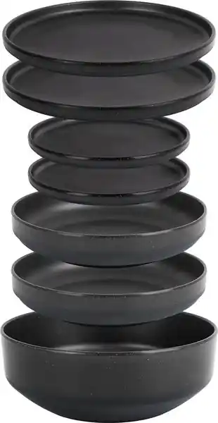 Jetzt sichern | Brunner Geschirrset 6 in 1 Odette Double Black