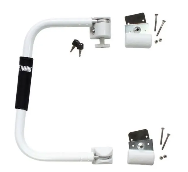 Geprüfte Qualität - Fiamma Security Bügel und Einstiegshilfe 46 cm - weiß